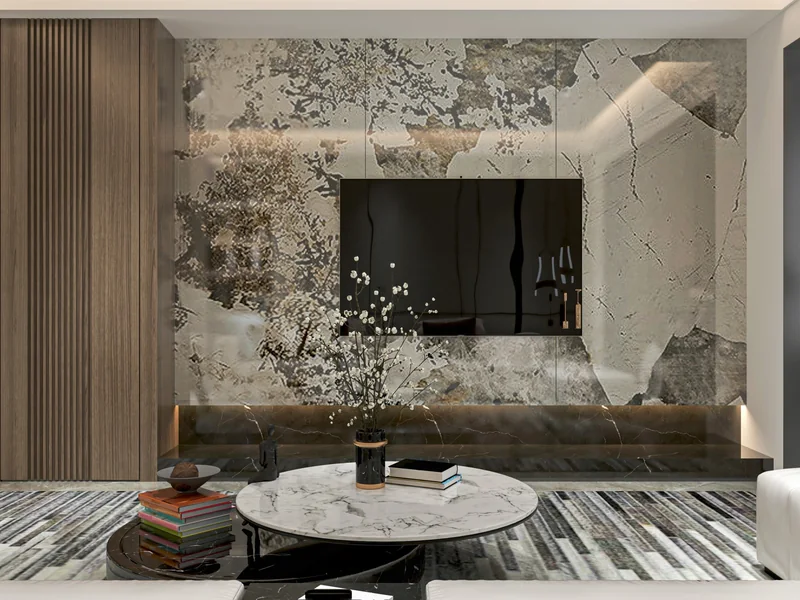 Antique stucco patina wall finish