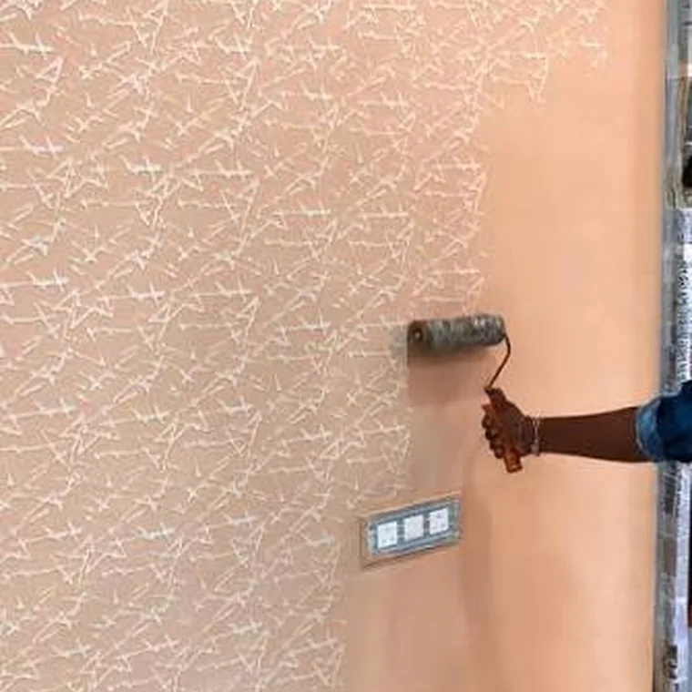 Stippling decorative finish